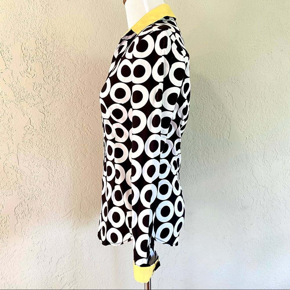 Nwot Ny&Co Abstract-Print Button Down Shirt, Xs - image 3